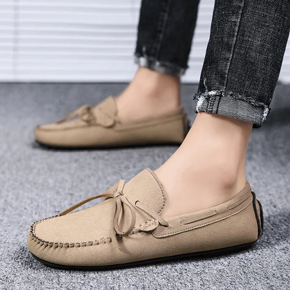 Trend Suede Men Casual Shoes Breathable Comfort Slip-on Mens Driving Shoes Fashion Men Lazy Shoes Luxury Brand Loafers Moccasins