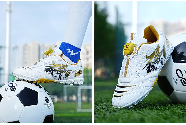 Children's Soccer Shoes TF Breathable Lightweight Major Training Shoes Boy Wear-resistant Sneakers Youth Match Kids Soccer Shoes