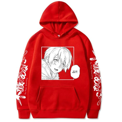 Japanese Anime Fushi We Can Make It To Your Eternity Men's Hoodie Sweatshirt Fashion Brand Design Pullover Fleece Streetwear Top
