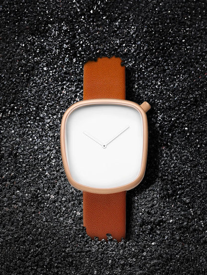 Watch Minimalist Men's Square Fashion Ultra thin Watch Minimalist Women's High Quality Elegant Quartz Watch Clock Gift