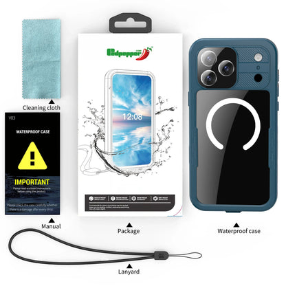 Magnetic Waterproof Phone Case for Swimming & Diving - Compatible with iPhone 17/17AIR/17Pro/17Promax