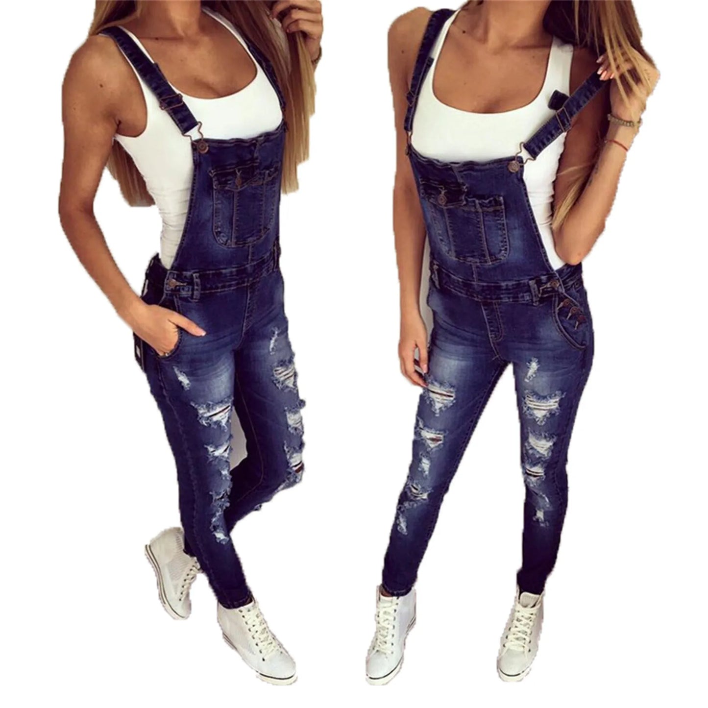 Ripped Jeans Denim Ankle Length Pencil Pants