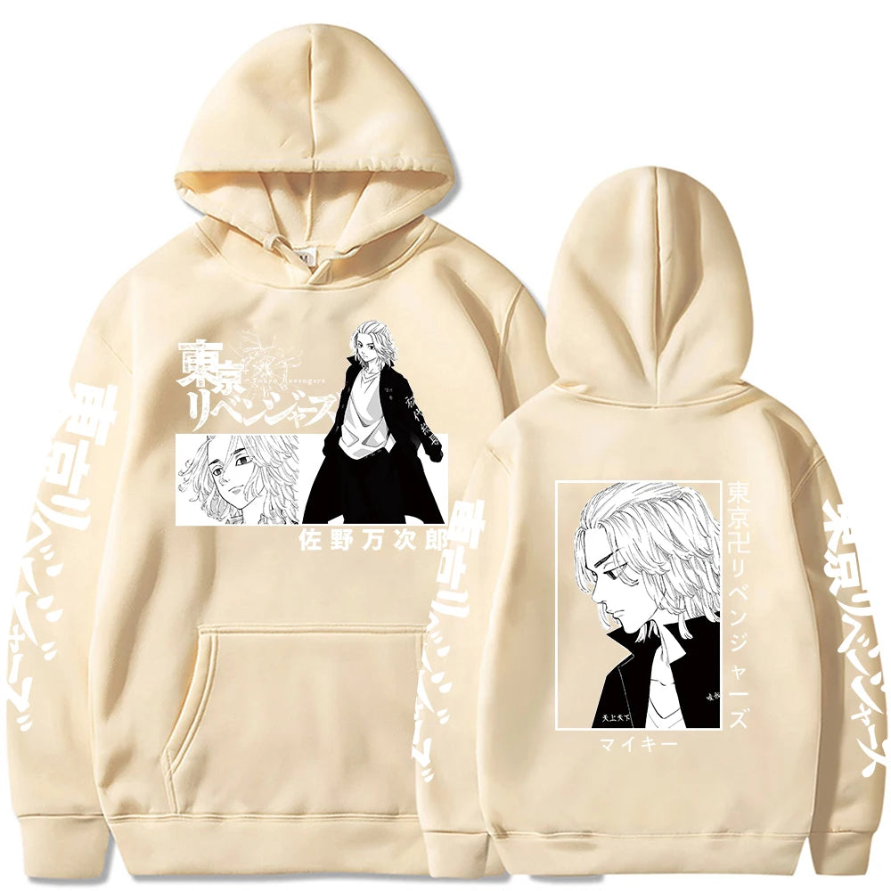 Tokyo Revengers Anime Sweatshirt Manjiro Sano Mickey Printed Hooded Men Women Street Hoodies Harajuku Streetwear Male Pullover