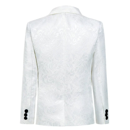 Royal Blue Paisley Suit Set or Children 3-14 Years Communion Suit Boys Wedding Suits 4-Piece Jacket Vest Pants Bowtie