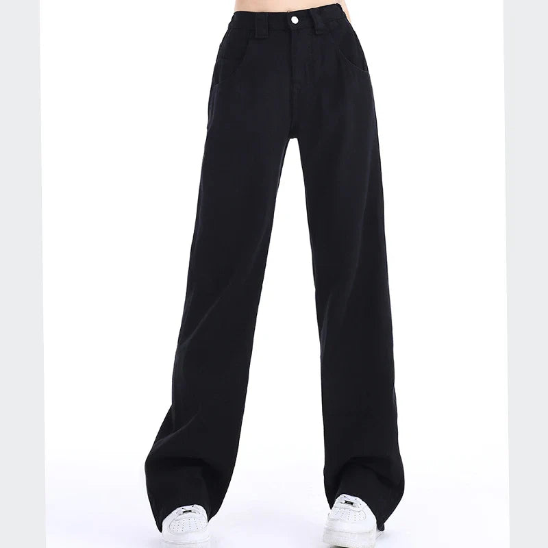 Women High Waist Jeans Female High Street Denim Pants
