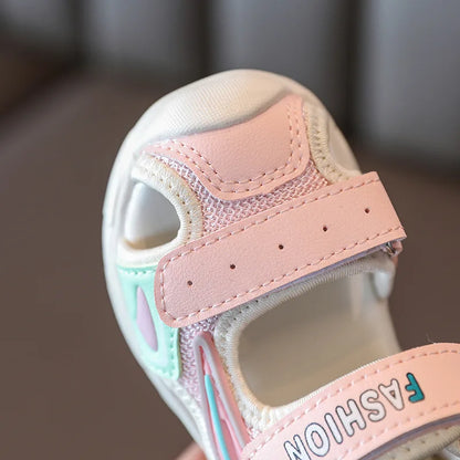 2026 Summer Girls Kids Sandals Soft Comfortable Closed Toe Protective Sandals,Cartoon Colorful Cute Shoes Kids Summer Boys Girls