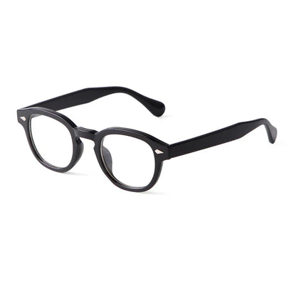 Fashion Transparent Blue Round Sunglasses Women Men 2024 Retro Rivet Tortoise Small Square Sun Glasses UV400 Lunettes De Soleil