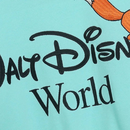 Sweatshirt King of the Jungle Simba Cartoon Print Embroidery Women O-Neck Pullover FleeceJumper Tops