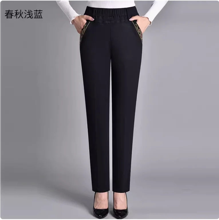 Elastic Jeans Summer Thin Large Loose Straight Denim Pants