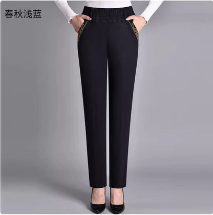 Elastic Jeans Summer Thin Large Loose Straight Denim Pants