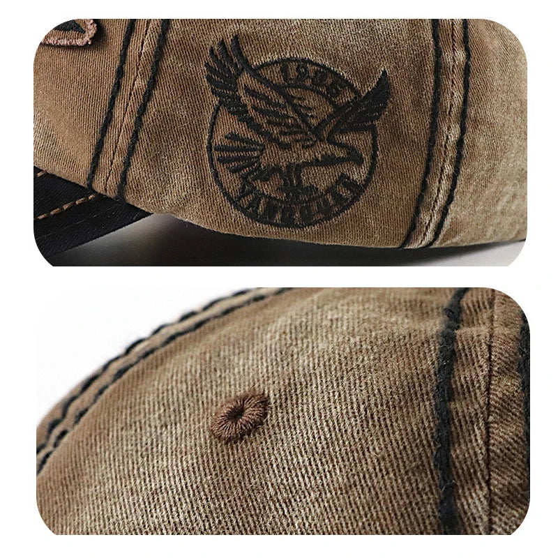 Various Sizes Suitable For Different Family Members Parent-Child Letter Pattern Patch Embroidery Cotton Adjustable Baseball Cap
