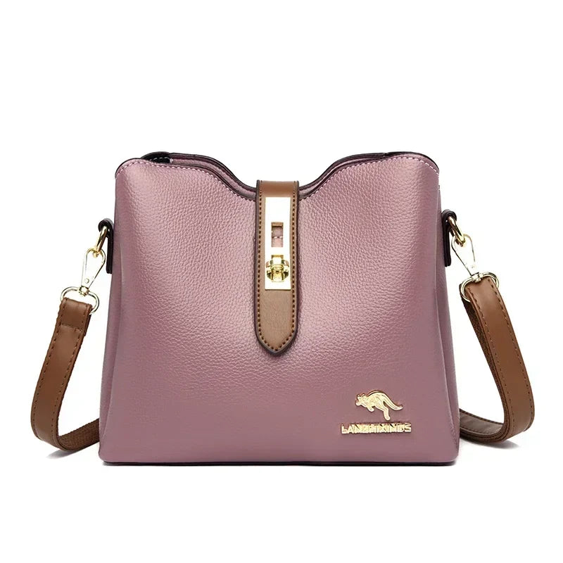 New High-quality Large Capacity PU Classic Women's Shoulder Bags 2025 Fashion Concise Light Luxury Versatile Style Crossbody Bag