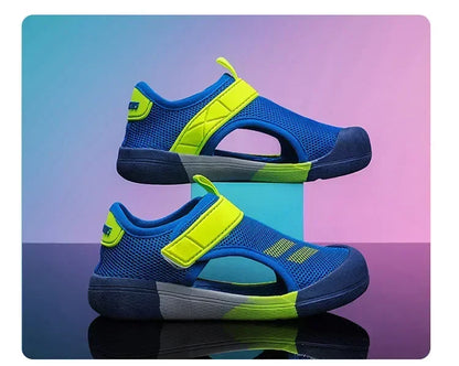 New Children Casual Mesh Shoes Boys Beach Sandals Kids Lightweight Closed Toe Baby Sport Sandals for Girls Eu Size 23-36