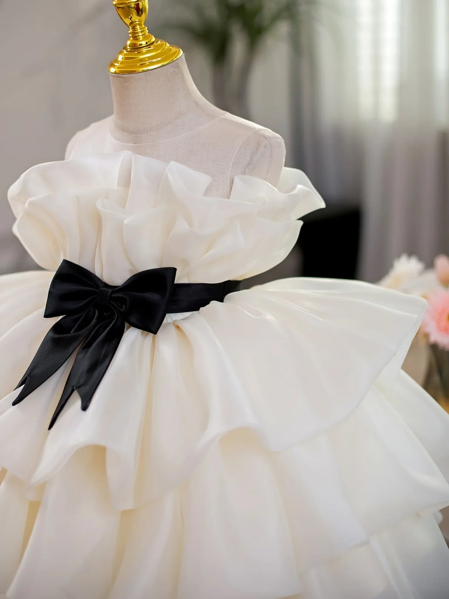 Baby Girl Princess Sleeveless Tutu Dress Ruffled Infant Toddler Child Vestido Wedding Party Pageant Birthday Baby Clothes 1-12Y