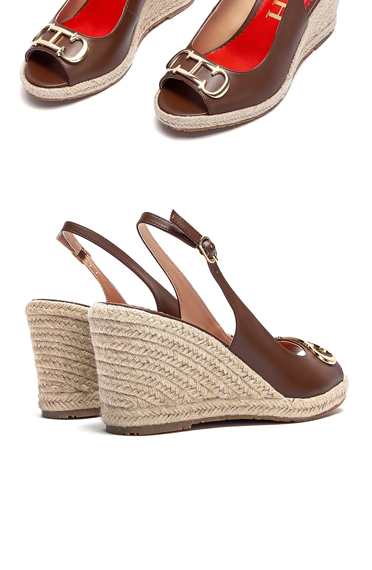 Women's Sandals Summer New Wedge Fish Mouth High Heel Open Toe Platform Summer Formal Shoes 8.5cm