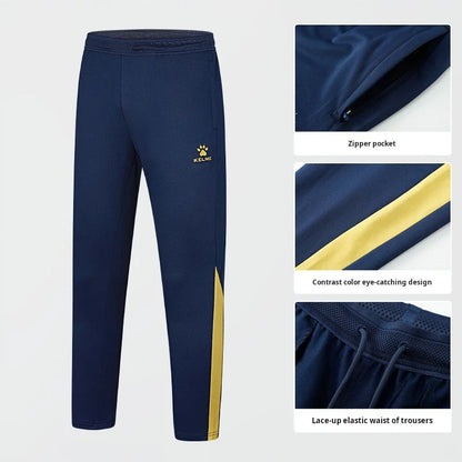 Football Training Leggings 2024 Spring Summer Breathable Elastic Sports Pants Football Competition Jogging Pants