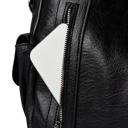 Pu shoulder bag fashionable temperament zipper opening design daily commuter handbag