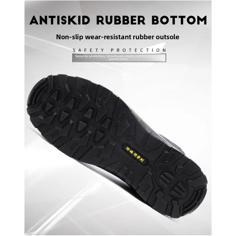 Steel Toe Safety Shoes Labor Protection Anti Smashing & Piercing Comfortable And Secure Work Footwear