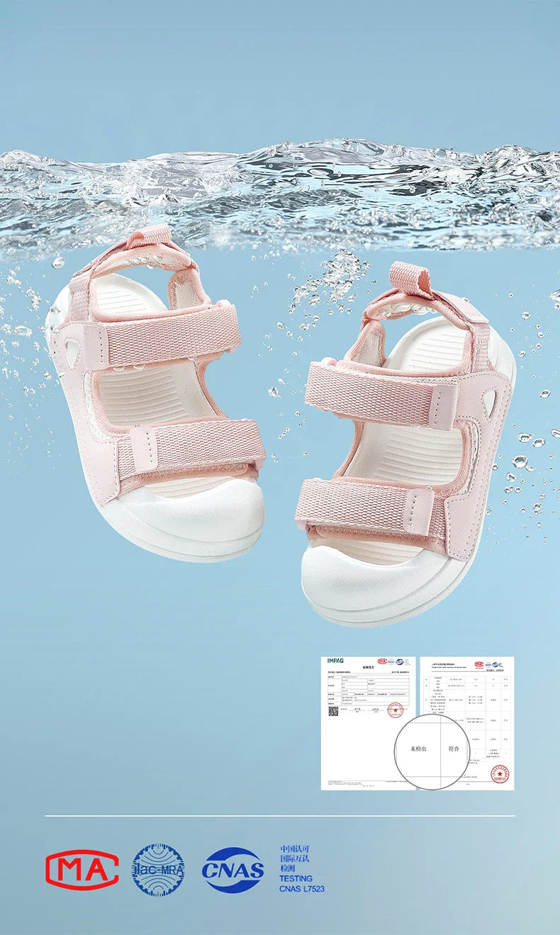 Cheerful Mario Summer Cute Outdoor Sandals for Kids Walking and Travel