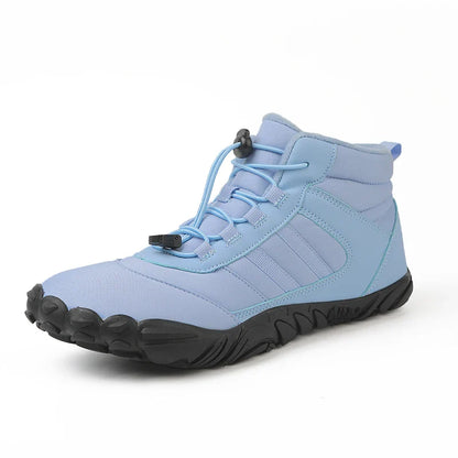 Womens Mens Waterproof Winter Barefoot Shoes Snow Boots Cotton Warm Fur Lined Unisex Walking Hiking Outdoor Shoes
