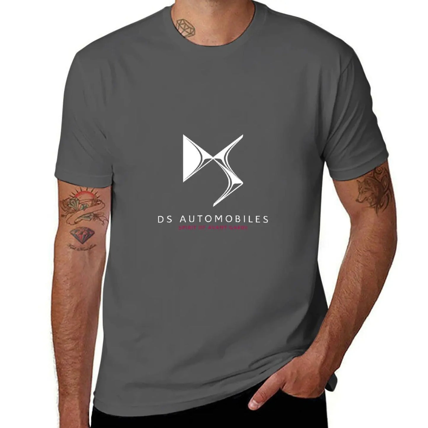 White DS Automobiles - Spirit of Avant-Garde T-Shirt Blouse cute tops sports fans heavyweight t shirts for men