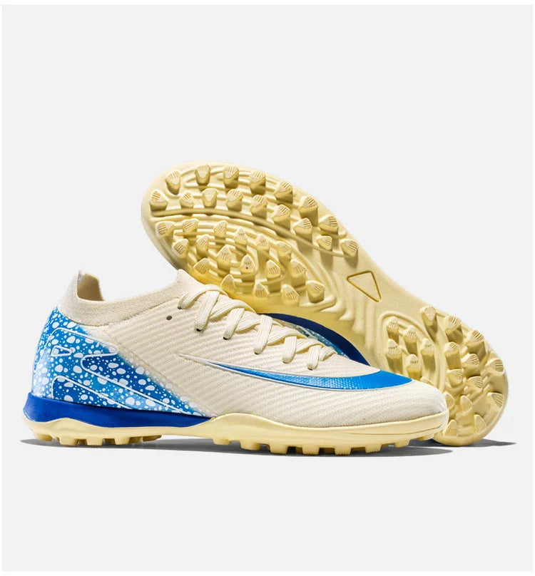 Soccer Cleats for Men Women AG/TF Breathable Cushioned Insole Anti-Slip Outdoor Sports Artificial Grass Football Boots
