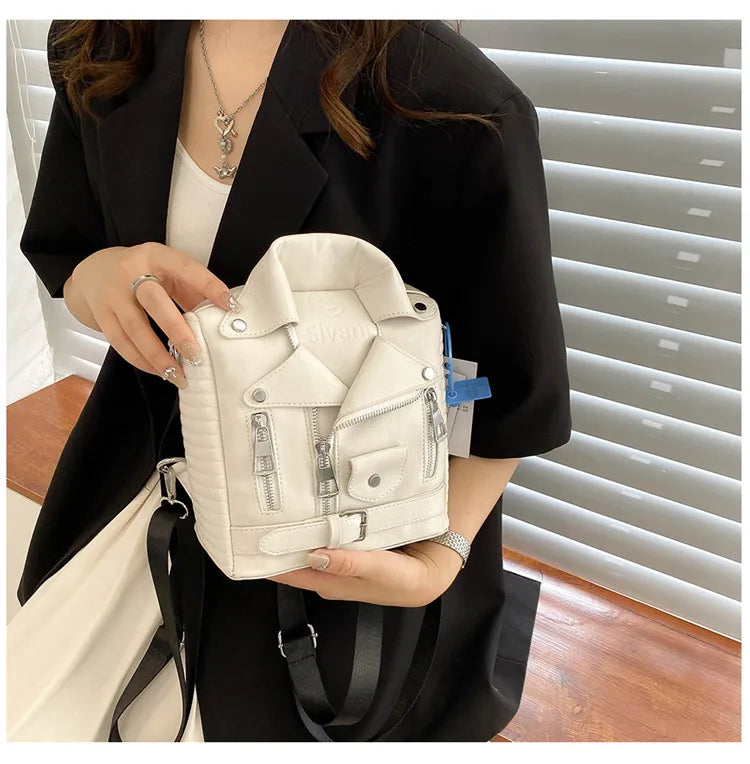 Hip hop Jacket Design Shoulder Bag Clothes Shape Women Handbag Fashion Brand  Lady Crossbody Bag Luxury Designer Travel Backpack