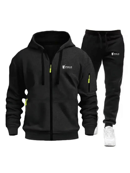 Zipper Sweatshirt Suit Sweatshirts for Men Daily Casual Hoodies Pants High Quality 2026 Sports Tracksuit Jogging Men's Clothing