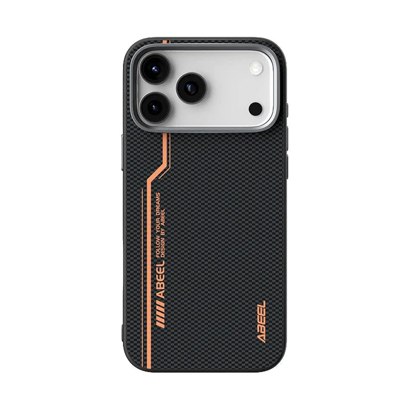 Carbon Fiber Hard Phone Case For iPhone 17 Air 16 15 14 13 Plus Pro Max Aluminium Alloy Camera Protective Magnetic Cover