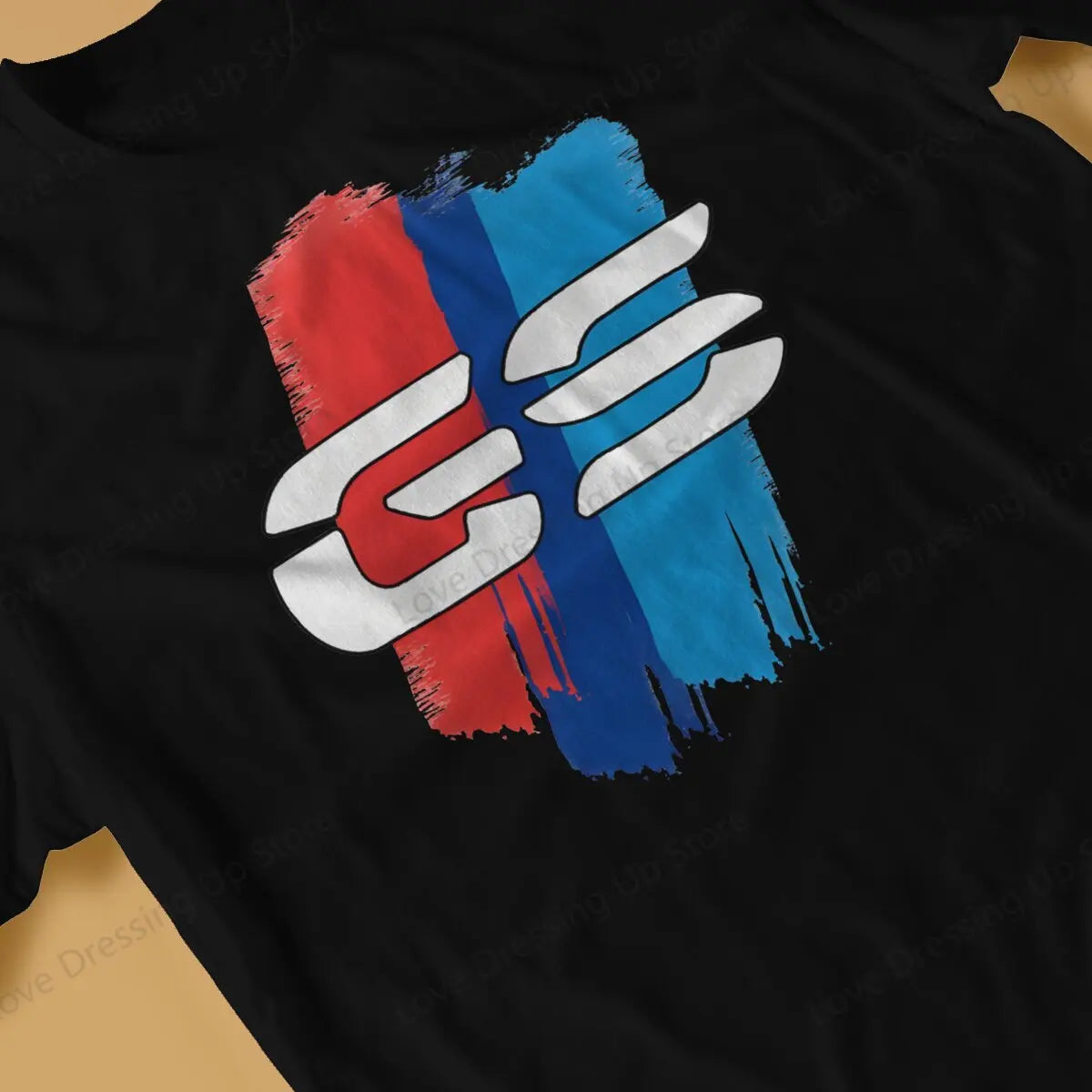 GS Motorcycle T Shirt Grunge Men Tees Summer Clothing COTTON Crewneck TShirt