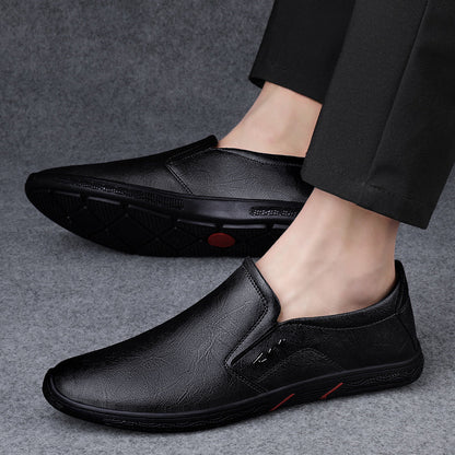 Leather Men Casual Shoes Breathable Soft Sole Office Loafers Shoes Men Designer Shoes