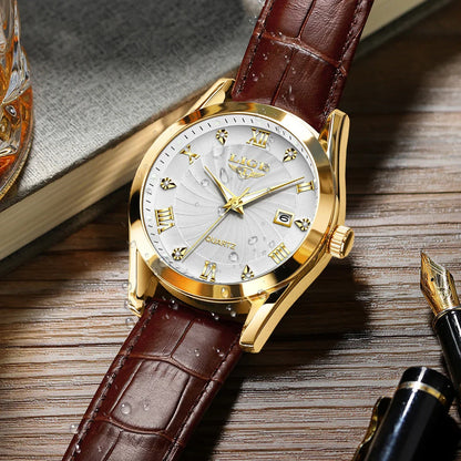 Women Watch Fashion Leather Military Sport Waterproof Watches For Women Top Brand Luxury Women's Bracelet Watch Reloj Mujer