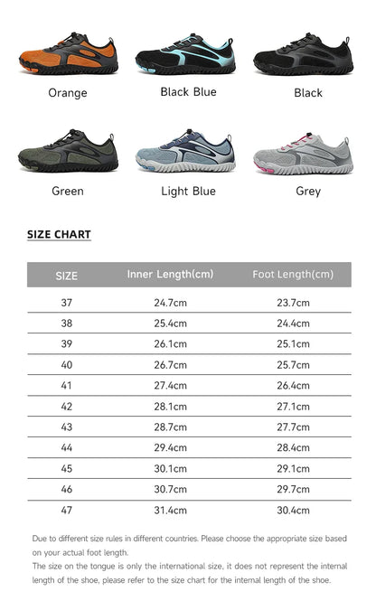 Unisex Barefoot Shoes for Men Women Wide Toe Beach Walking Sneakers Zero Drop Outdoor Elastic Band Running Shoes