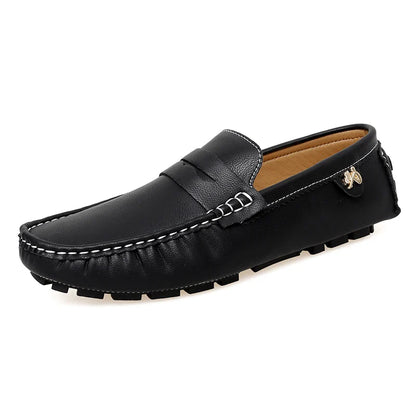 2025 New Handmade Beanie Shoes Men's Soft Sole Lazy Korean Style Trbottomy Easiest for Match Casual Slip-On Driving