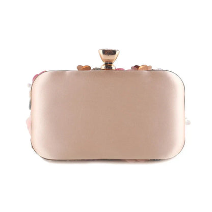 Fashion Women Bags Flower Diamonds Embroidery Small Clutch Luxury Lady Handbags Evening Bags New Arrival Chain Shoulder Purse