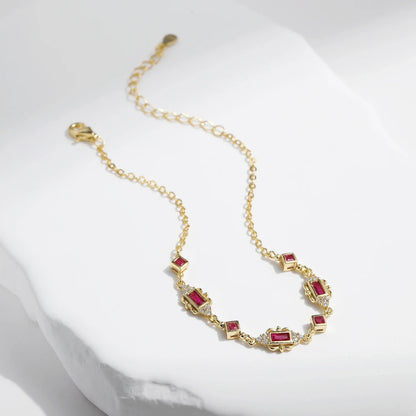 925 Sterling Silver Exquisite Retro Crown CZ Bracelets Gold Color Adjustable Link Chain Bracelets For Women Jewelry