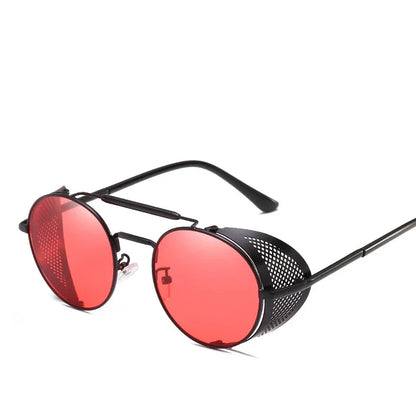 Retro Round Metal Sunglasses Steampunk Men Women Brand Designer Glasses Oculos De Sol Shades UV Protection