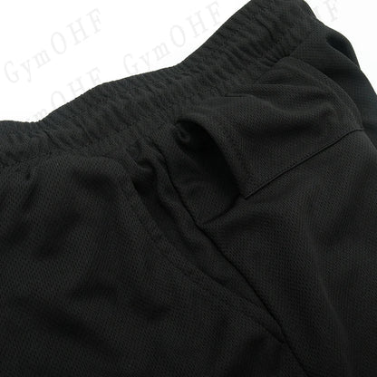 Funny Face 2 in 1 Shorts T Shirt Suits Men's Fitness Breathable Second Skin Compression Shirts Sets Gym Double Deck Shorts
