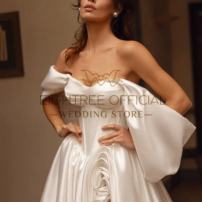 2025 A-Line Princess Wedding Dresses Boho Sweetheart Side Slit Bridal Dress Women Wedding Ball Prom Gowns Customized