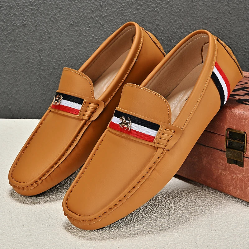 Loafers Men Driving Shoes Casual Shoes Comfortable Classic PU Leather Loafers Business Shoes Slip on Walking Men Loafers Shoes