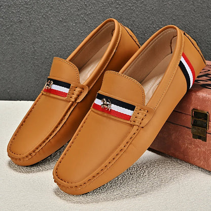 Loafers Men Driving Shoes Casual Shoes Comfortable Classic PU Leather Loafers Business Shoes Slip on Walking Men Loafers Shoes