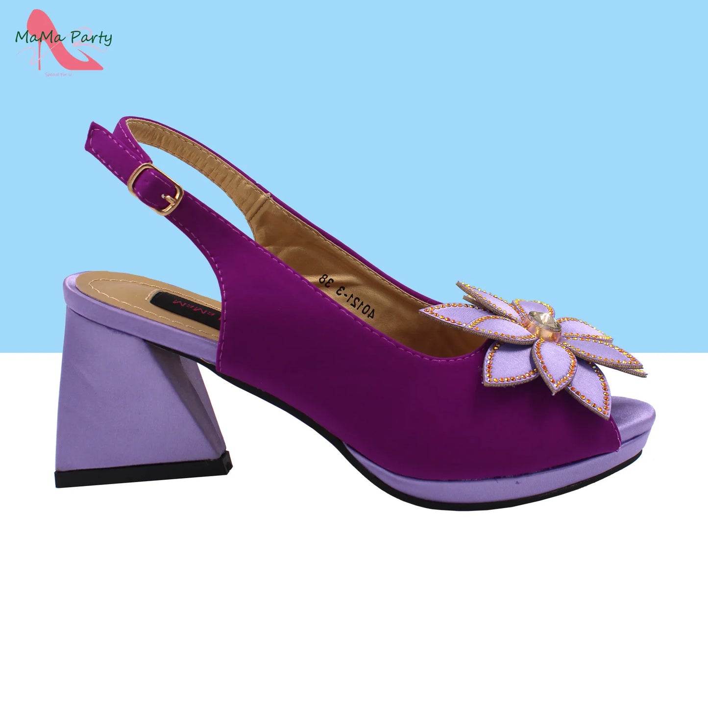 Design Italian Women Shoes and Bag Set in Green Color High Quality Comfortable Heels with Appliques for Wedding