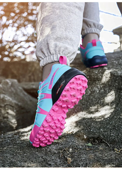 Sapatos de Caminhada Masculinos e Femininos Impermeáveis para Exteriores Tênis de Treino com Cadarço para Escalada Trekking Tênis de Montanha para Caminhada e Caça Tênis Táticos