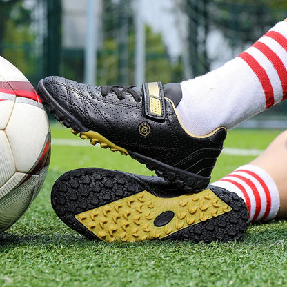 Children's Boys Low-Top Football Shoes Summer Breathable Sport Training Sneakers Outdoor Youth Turf Soccer Shoes