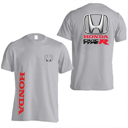 Honda Civic Type R Men's Summer Pure Cotton Racing T-Shirt Women's Outdoor New T-Shirt Street Casual Couple Top