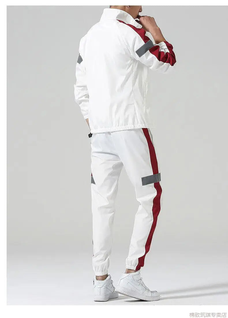Sports Suit Men's Spring and Autumn Casual Running Sportswear Cardigan Casual Sweater Three-piece Suit