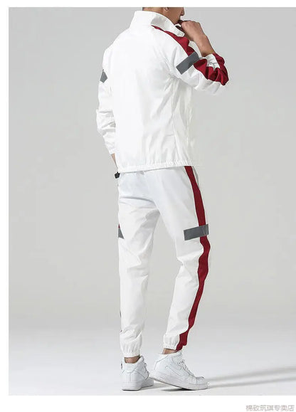 Sports Suit Men's Spring and Autumn Casual Running Sportswear Cardigan Casual Sweater Three-piece Suit