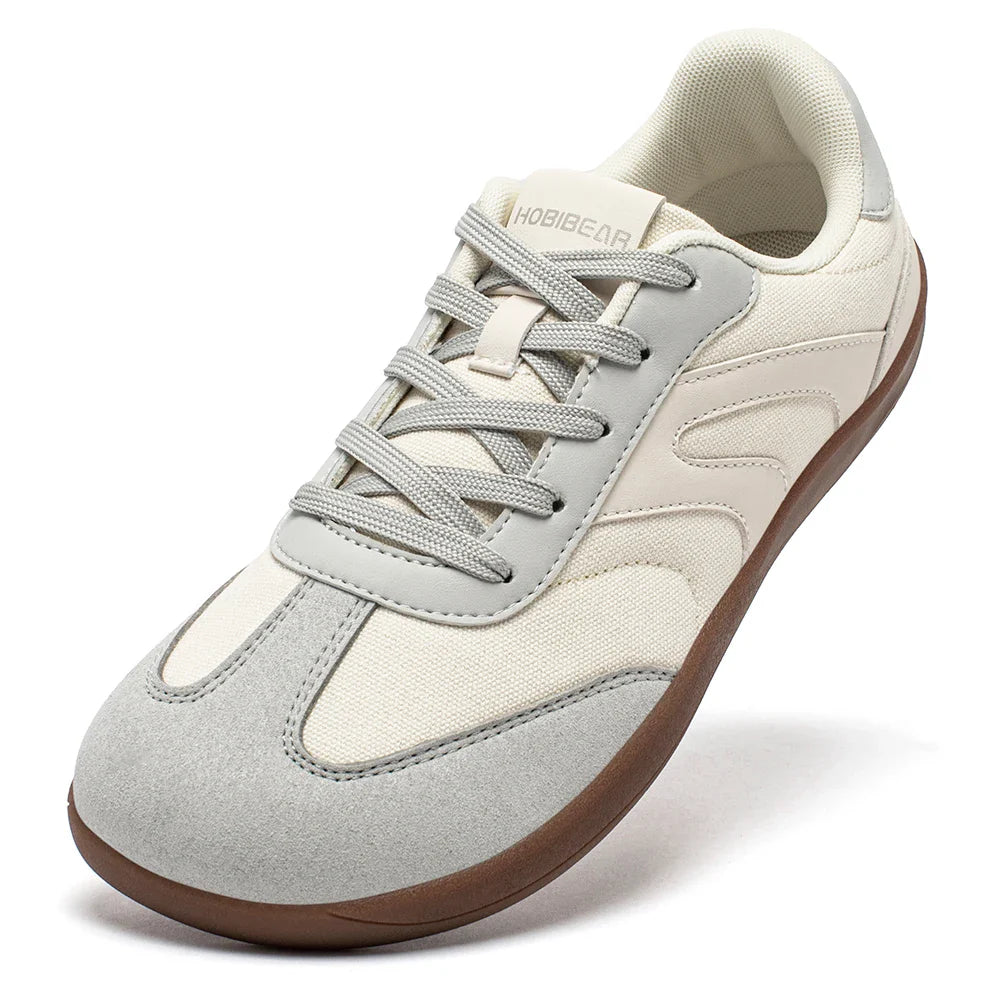 Barefoot Wide Toe Sneakers Unisex Zero Drop Minimalist Canvas Shoes Non Slip Lace Up Walking Sneaker