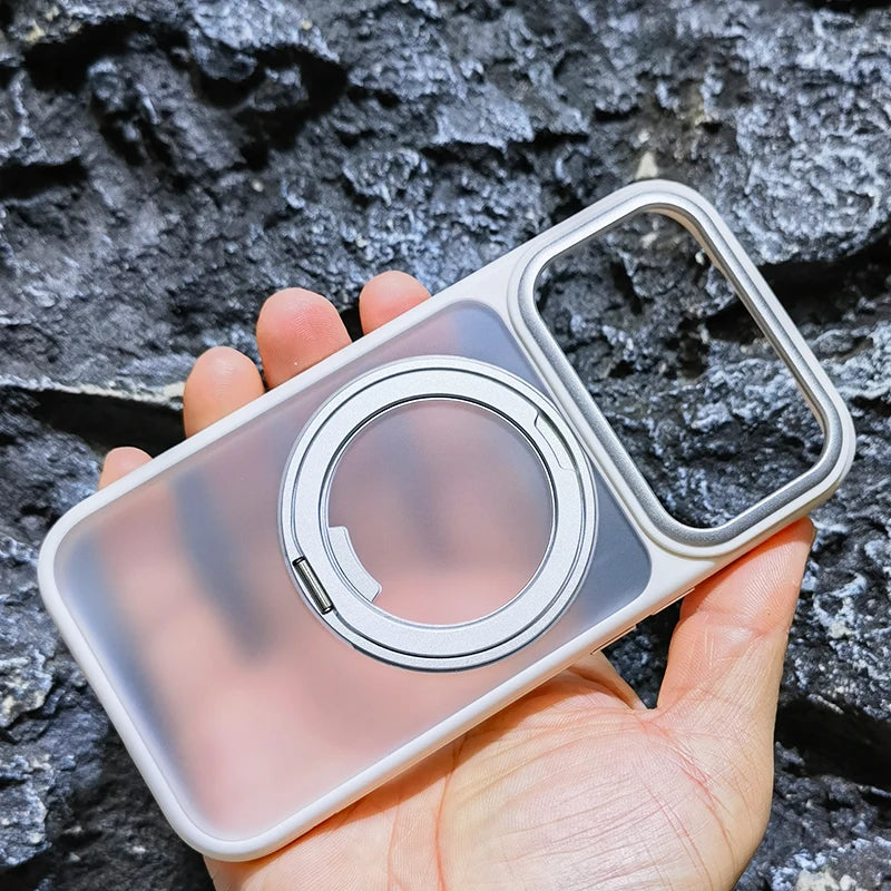 Magnetic 360 Degrees Rotating Ring Holder Case For iPhone 17 Pro Max / 17 Air