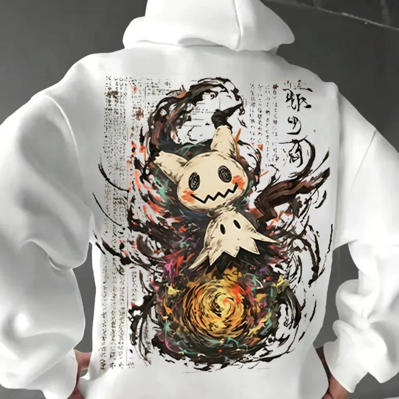 Mimikyu Art Print Hoodie for Men and Women 2025 Autumn/Winter New Y2K Harajuku Plus Size Casual Sweatshirt Top